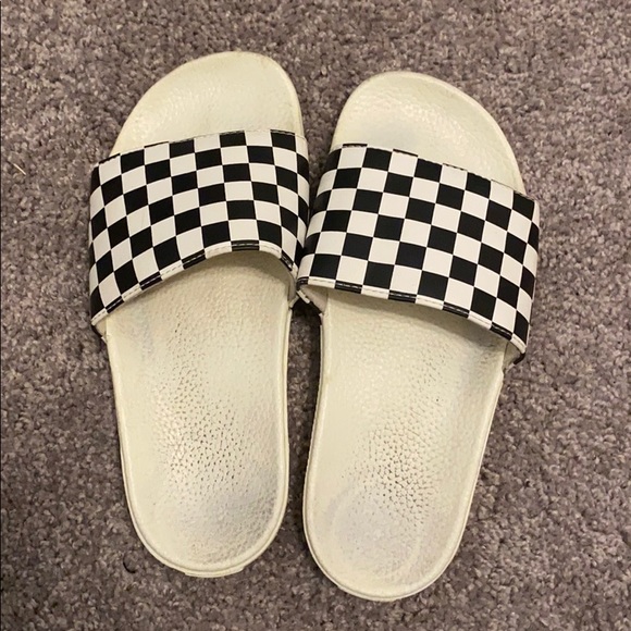 checkered slide vans